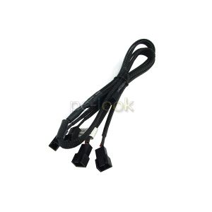 Phobya 81038 - Duplicateur d'alimentation Molex gaine 1F(3p)/4M(3p) 60cm