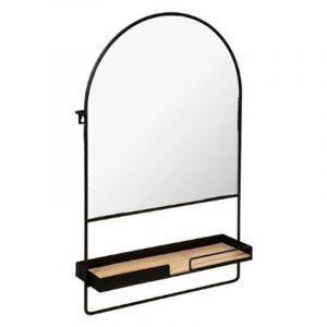 Image de Miroir étagère en métal 37 x 10 x 60 cm