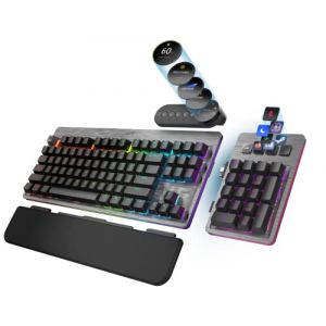 Mountain Everest Max Gaming Tastatur - MX Blue, ISO, DE-Layout, Grau