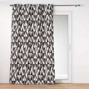 Douceur d'int&eacute;rieur, Rideau &agrave; Oeillets (140 x 260 cm) Ikaris, Polyester Imprim&eacute;