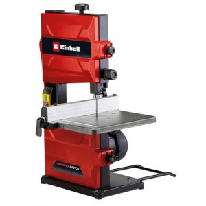Einhell Scie à ruban TC-SB 200/1 (changement de lame sans outil, butée parallèle, hauteur réglable, système de guidage sur roulements à billes, table inclinable en continu)