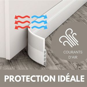 Oly Magic - Lot de 2 Bas de porte anti-courant d'air & étanchéité porte - nouveau bas de porte isolant (rapide à installer), idéal pour l'isolation