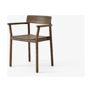 &tradition Chaise avec accoudoirs en chêne fumé huilé 78x61 cm Betty TK10
