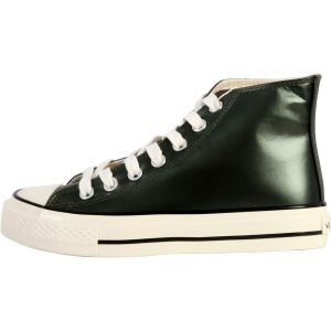 Victoria Baskets métalisé brillant & semelle cirée femme Tribu