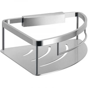 Kiamami Valentina Porte-Savon D'angle Pour Douche En Acier Chrom&eacute;