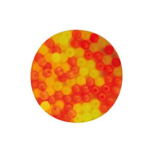 Daiwa Perles rondes Round Fluo Combo 5 mm - Orange/jaune