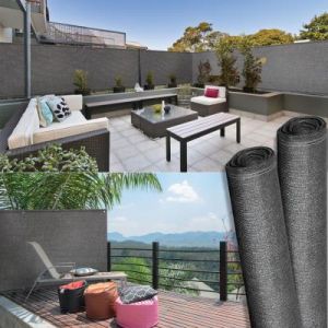 Idmarket Brise vue haute densité gris 1,8 x 10 m 300 gr/m² qualité pro