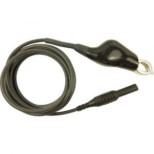 Cliff Cordon de mesure CIH22105 [ mâle 4 mm - pinces crocodile] noir 2 m 1 pc(s)