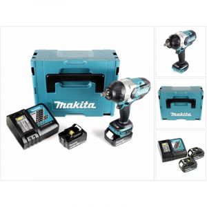 Makita DTW 1002 RFJ 18 V Li-Ion Brushless Boulonneuse &agrave; chocs sans fil avec Bo&icirc;tier Makpac + 2x Batteries BL 1830 3,0 Ah + Chargeur rapide DC 18 RC