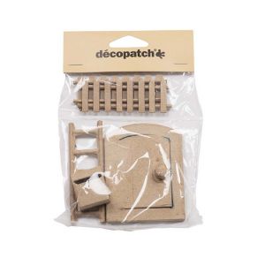 decopatch AC921C - Accessoires pour souris à décorer - Décoration loisir créatf en papier mâché - Dimensions: 12,5 x 2 x 21cm