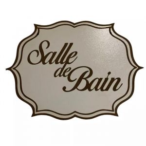 Plaque de Porte - Artisanal - Bois - Gravure au Laser - Fixation Facile - &Eacute;l&eacute;gante et D&eacute;corative