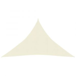 Voile toile d'ombrage parasol 160 g/m² 3,5 x 3,5 x 4,9 m PEHD crème 02_0009075