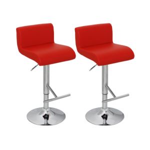 Image de VidaXL Rolls - 2 tabourets de bar design en simili cuir