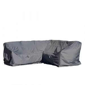 Housse de protection pour canapé dangle de jardin 237 x 237 x 65-100 cm polyester tissé Oxford 600D couleur : gris