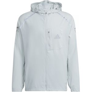 Adidas Marathon Jacket Men, gris M Vestes & Gilets course à pied