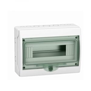 Schneider Electric Tableau de distribution mural 12 modules IP65 Porte transparente 1 rang 10315