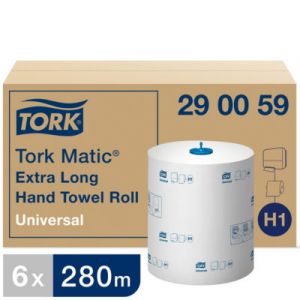 Image de Tork 290059 Matic Rouleau de serviette, extra long, blanc