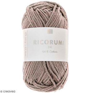 Rico Design Coton RICORUMI pour Amigurumi, mini pelote 25g 79 Gris