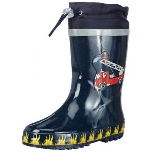 Playshoes Bottes de pluie Brandweer bleu marine