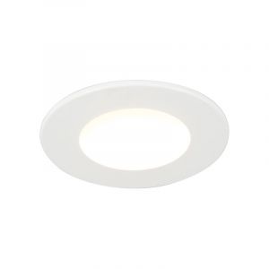 Qazqa Blanca - LED Spot encastrable Moderne - 1 lumière - Ø 90 mm - Blanc - Moderne - Salon I Chambre I Cuisine I Salle à manger - Blanc