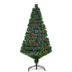 Homcom Sapin de Noël artificiel lumineux vert H. 150 cm