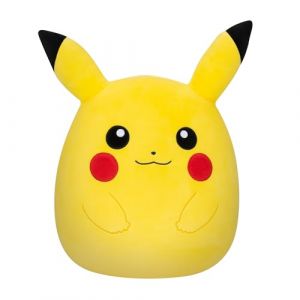 Bandai Pokémon Peluche Squishmallows 50 cm - Pikachu - Grande Peluche Ultra-Douce - JWS00018