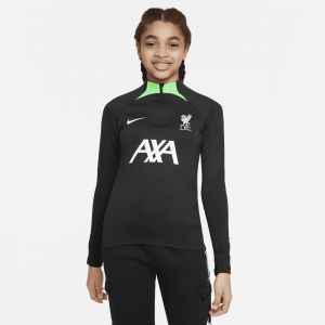 Nike Haut d'entraînement de football en maille Dri-FIT Liverpool FC Strike pour ado - Noir - Taille M - Unisex