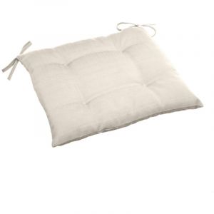 Hesperide Galette de chaise carrée 4 points Korai blé 40x40x4cm en polyester