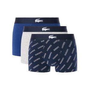 Lacoste Boxer en coton stretch bleu marine (lot de 3) - S