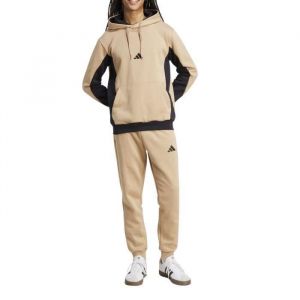 Adidas Survêtement Sportswear Fleece Colorblock beige noir - M