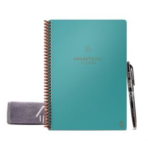 Rocketbook Carnet Connecté Réutilisable à l'infini Fusion Executive 15.2 cm x 22.4 cm A5 Bleu