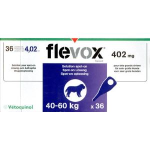 Image de Vetoquinol Flevox 402 mg - Solution Spot-On antiparasitaire pour chien 40-60 Kg