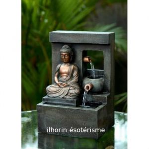 Fontaine bouddha méditation ruisseau - Livraison Gratuite