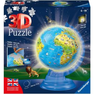 Ravensburger Puzzle 3D - Globe en Anglais