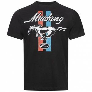 FORD MUSTANG Stripes Hommes T-shirt POMTS137BLK