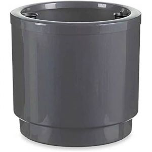 Self-watering flowerpot Ibergarden 4138-PLA Silver polypropylene 38 x 37,5 x 38 cm 38 x 37 x 38 cm (2 Units)