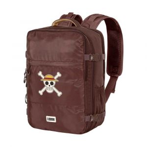 Karactermania Sac &agrave; dos Mercury Grande Voyage Avion - One Piece Skull - Brun - 47x23x33cm