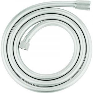 Grohe Flexible de douche Silverflex anti-torsion, tuyau 1.75m, connexion universelle G 1/2", Supersteel, 28388DC1