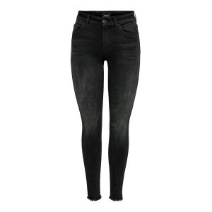 Only Blush Life Mid Ankle Raw Rea1099 S Black Denim - Black Denim - S