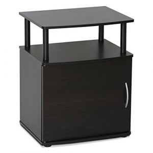 Furinno Jaya Utility design Table d'Appoint, Noir, Bois dense, One Size
