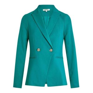 Morgan Blazer cintré boutonné bleu turquoise femme - Taille 36