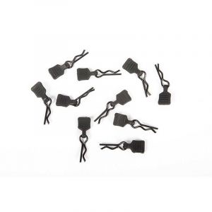 Axial 3mm Body Clip w/Tab Black (10pc)