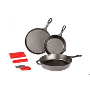 Lodge Batterie de cuisine en fonte naturelle "Les Essentiels"