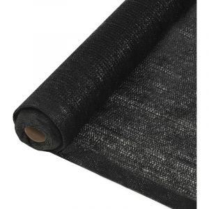 VidaXL Filet brise-vue PEHD 1 x 25 m Noir