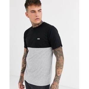Vans Colorblock Tee T-Shirt, Multicolore (Black Athletic Heather Jgp), X-Small Homme