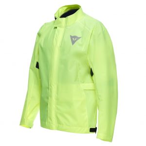 Dainese Ultralight Rain Jacket, Veste de Pluie Imperméable et Coupe-Vent, Ultra Légère, Pliable, pour les Motos, pour Hommes et Femmes, Jaune Fluo, L