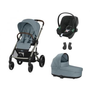 Cybex POUSSETTE TRIO Balios S Lux TPE Stormy Blue + Aton B2 Black + Nacelle Stormy Blue