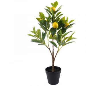 Signes Grimalt Petit citronnier artificiel pour la d&eacute;coration du jardin et de la maison, plante r&eacute;aliste en pvc pour l'int&eacute;rieur et l'ext&eacute;rieur