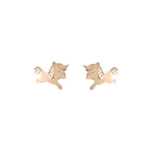 L'atelier D'azur Boucles oreilles Boucles d'Oreilles Licornes - Or Jaune - Enfant