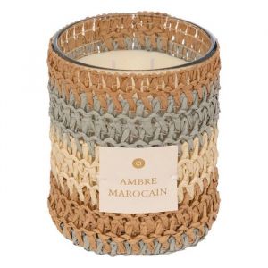 Atmosphera Bougie parfum&eacute;e Zaya ambre 470g cr&eacute;ateur d'int&eacute;rieur